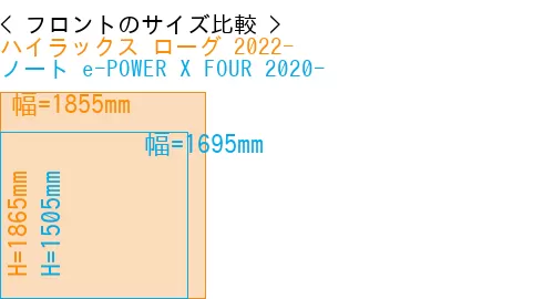 #ハイラックス ローグ 2022- + ノート e-POWER X FOUR 2020-
